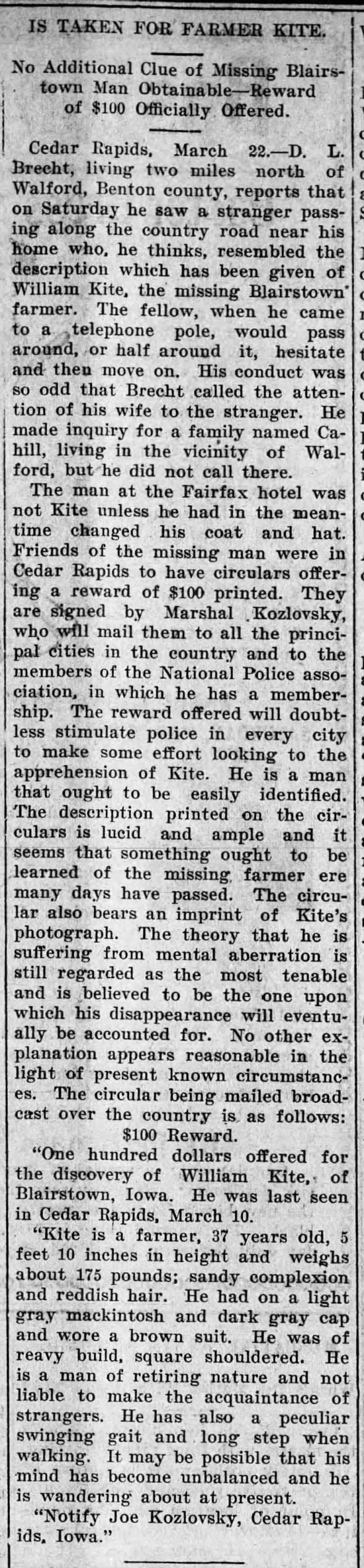Clipping from Muscatine News-Tribune